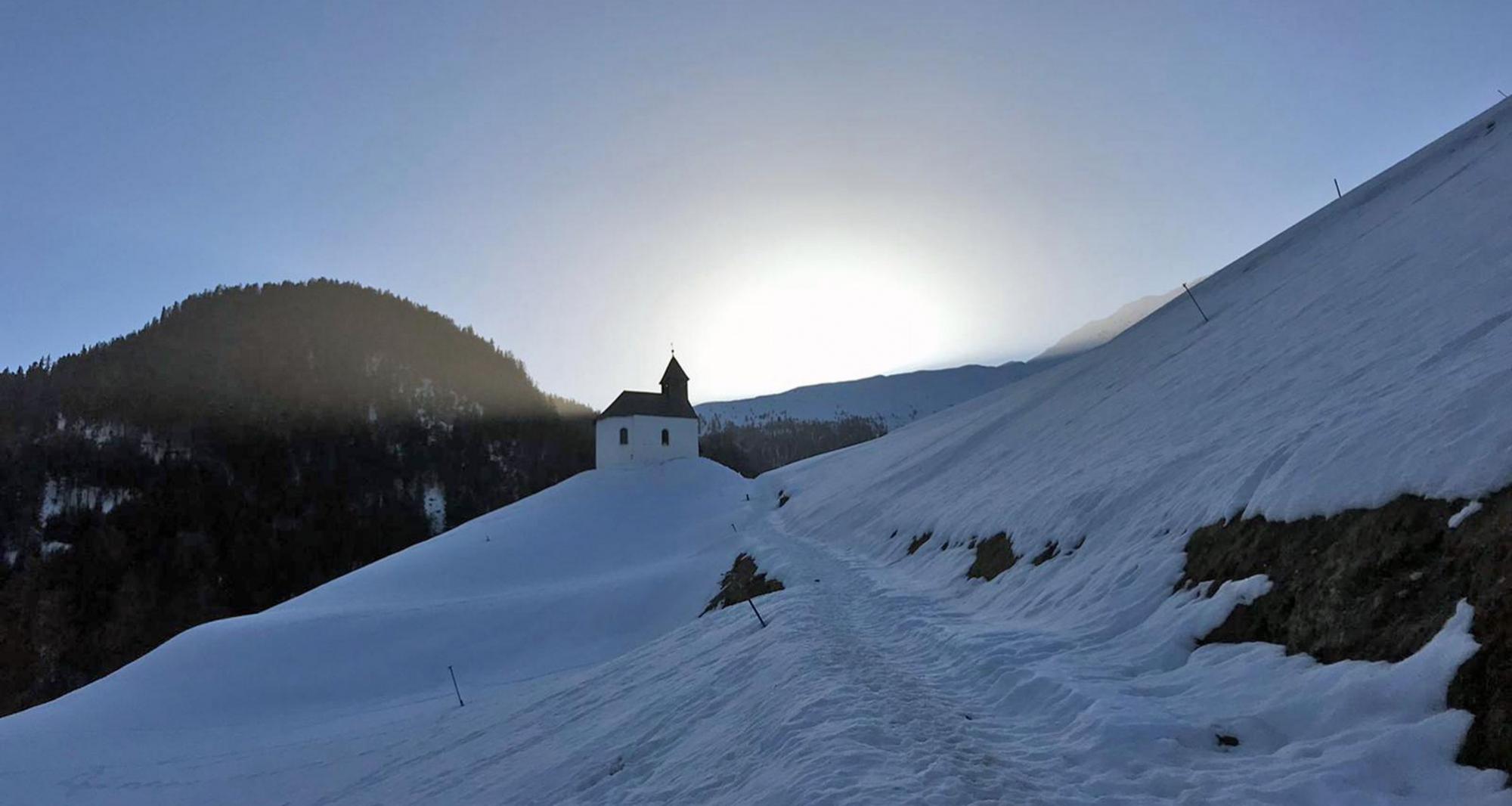 Cappella di San Martino in inverno